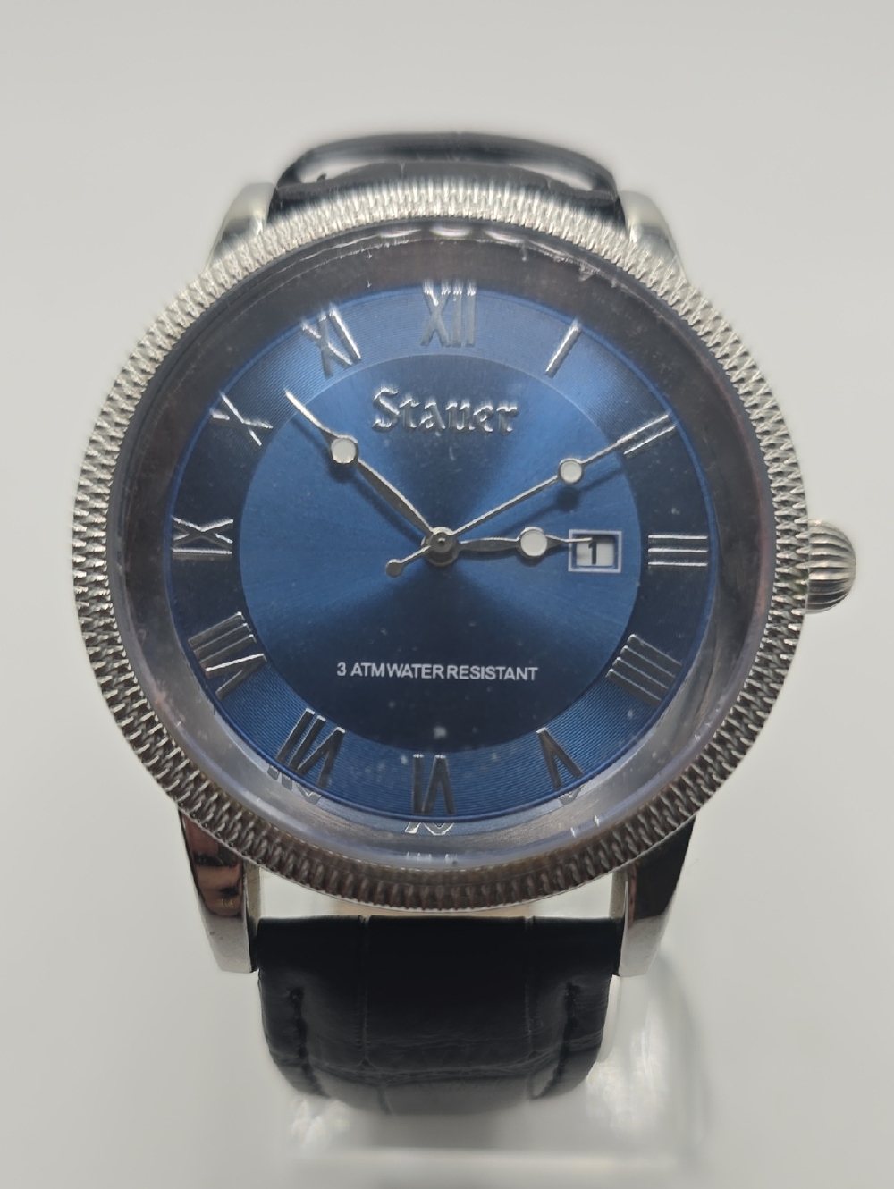 Stauer Blue Dial Men's Dress Watch